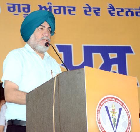 Dr. Jatinder Paul Singh Gill, Vice-Chancellor Addressing